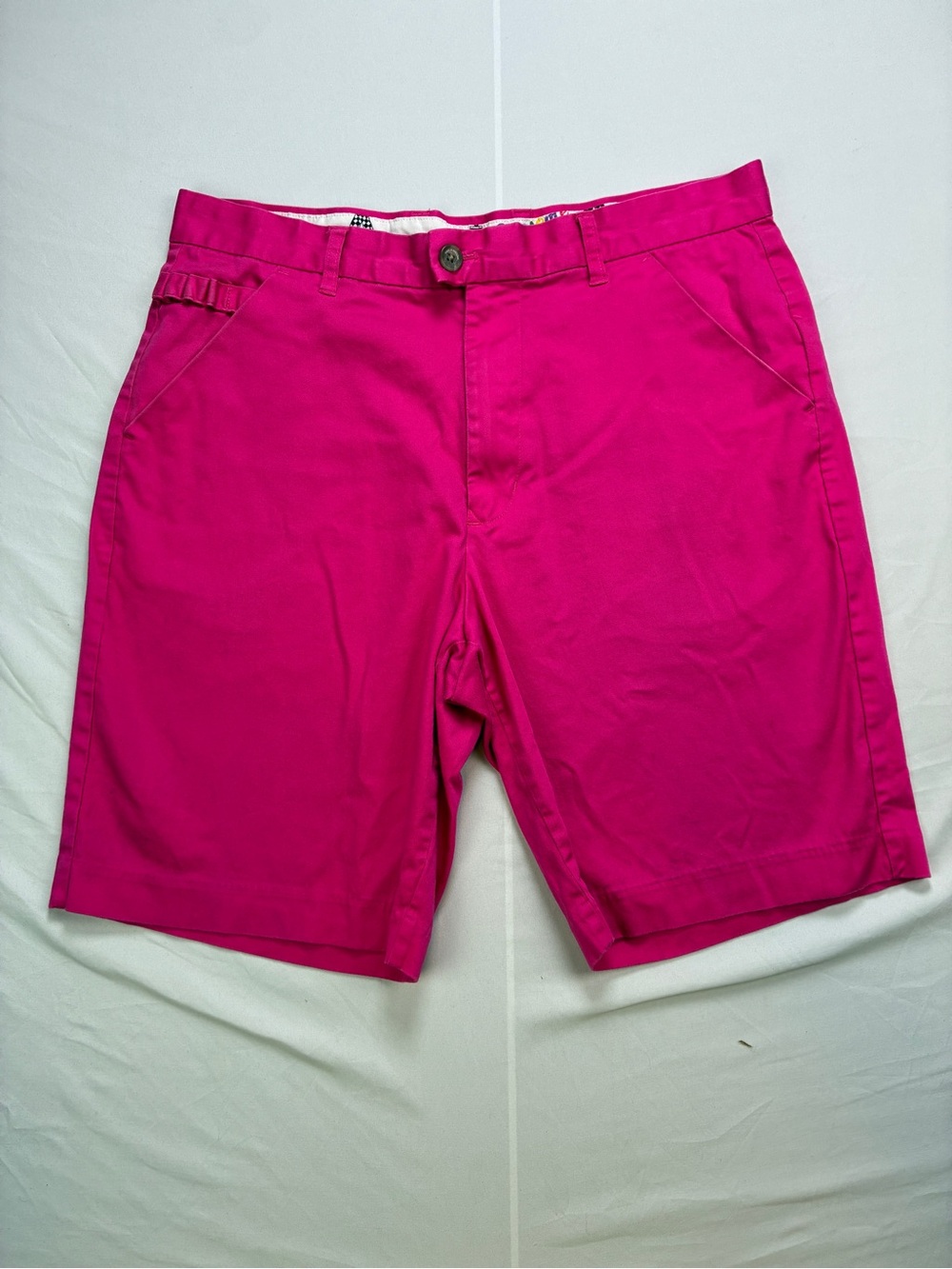 Royal & Awesome Hot Pink Flat Front Shorts - Tailored Casual Style